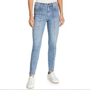 Current Elliott High Waist Seamed Ankle Skinny Stiletto Jean Medium Wash 27